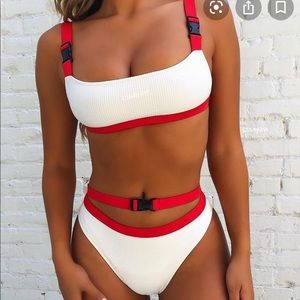 High waisted Buckle bikini
